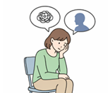 お金の悩みを独りで抱えこんでいる姿。誰かの相談が必要な状態