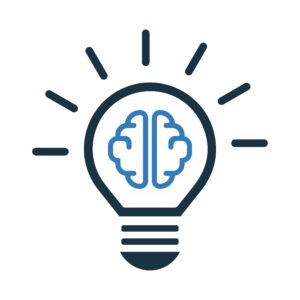 全体像がつかめて、脳が活性化する様子の図。